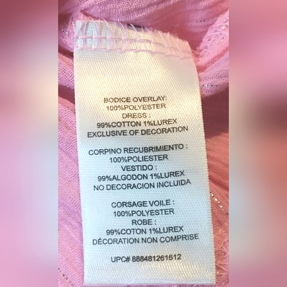 NWT Youngland Infant 12 month dress pink w/ white daisies - Picture 4 of 6